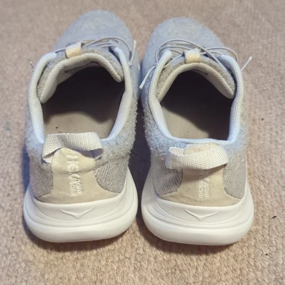 hoka hupana flow womens size 10 shoes gray wool slip on comfort walking sneaker - Picture 5 of 8
